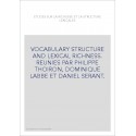 ETUDES SUR LA RICHESSE ET LA STRUCTURE LEXICALE.