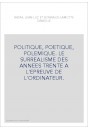 POLITIQUE, POETIQUE, POLEMIQUE. LE SURREALISME DES ANNEES TRENTE A L'EPREUVE DE L'ORDINATEUR.