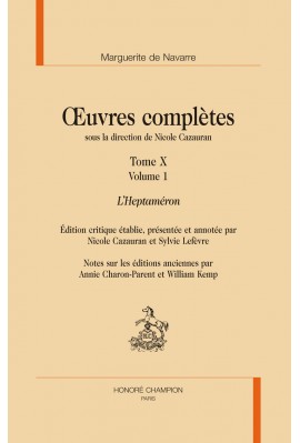 ŒUVRES COMPLÈTES. TOME X. L’HEPTAMÉRON