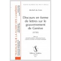 DISCOURS EN FORME DE LETTRES SUR LE GOUVERNEMENT DE GENEVE 1735