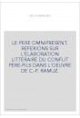 LE PERE OMNIPRESENT. REFEXIONS SUR L'ELABORATION LITTERAIRE DU CONFLIT PERE-FILS DANS L'OEUVRE DE C.-F. RAMU