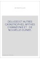 DELUGES ET AUTRES CATASTROPHES. MYTHES D'AMAZONIE ET DE NOUVELLE-GUINEE.