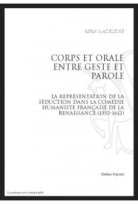 CORPS ET MORALE ENTRE GESTE ET PAROLE