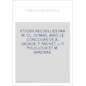 LA POESIE DE PHILIPPE JACCOTTET. ETUDES REUNIES PAR M.-C.DUMAS,
