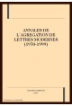 ANNALES DE L´AGREGATION DE LETTRES MODERNES. (1970-1999)