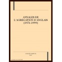 ANNALES DE L´AGREGATION D´ANGLAIS (1971-1999).