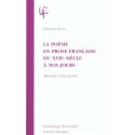 LA POÉSIE EN PROSE FRANCAISE DU XVIIE SIÈCLE À NOS JOURS