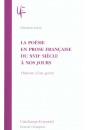 LA POÉSIE EN PROSE FRANCAISE DU XVIIE SIÈCLE À NOS JOURS
