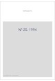 REVUE SUISSE DES LITTERATURES ROMANES. NO 25.
