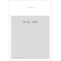 REVUE SUISSE DES LITTERATURES ROMANES. NO 25.