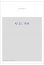 REVUE SUISSE DES LITTERATURES ROMANES. NO 25.