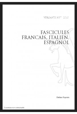 VERSANTS 57 - FASCICULES FRANCAIS, ESPANOL, ITALIANO
