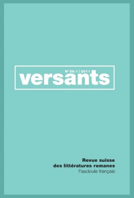 VERSANTS 58/1. FASCICULE FRANCAIS