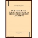 MEMOIRES DE PAUL RABAUT, MINISTRE DE LA RELIGION REFORMEE EN LANGUEDOC
