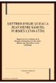 LETTRES D'ELIE LUZAC A JEAN HENRI SAMUEL FORMEY (1748-1770)