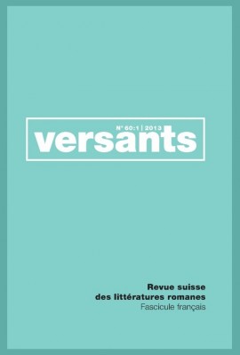 VERSANTS 60 FASCICULE FRANCAIS LE CONFLIT URBAIN