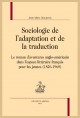 SOCIOLOGIE DE L’ADAPTATION ET DE LA TRADUCTION