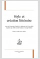 STYLE ET CREATION LITTERAIRE