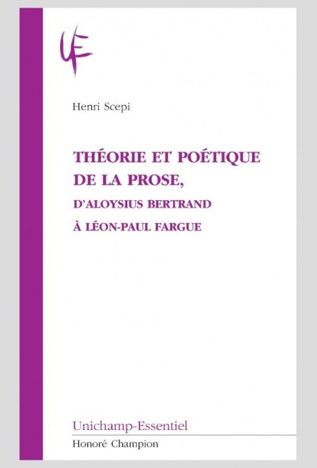 THÉORIE ET POÉTIQUE DE LA PROSE,