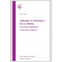 THÉORIE ET POÉTIQUE DE LA PROSE,