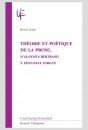 THÉORIE ET POÉTIQUE DE LA PROSE,