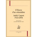 L'OEUVRE D'UN ORIENTALISTE ANDRE CAQUOT 1923-2004