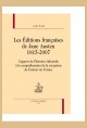 LES EDITIONS FRANCAISES DE JANE AUSTEN 1815-2007