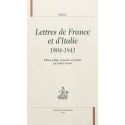 LETTRES DE FRANCE ET D'ITALIE 1804-1841