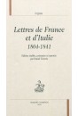 LETTRES DE FRANCE ET D'ITALIE 1804-1841