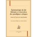 EPISTEMOLOGIE DU FAIT LITTERAIRE ET RENOVATION DES PARADIGMES CRITIQUES