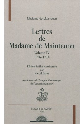 LETTRES. IV- 1707-1710