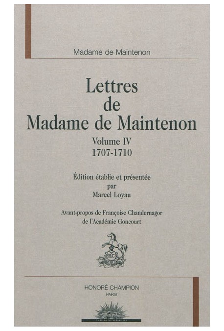 LETTRES. IV- 1707-1710
