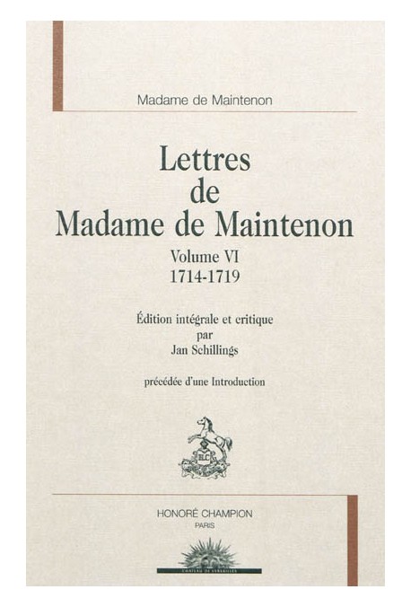 LETTRES. VI- 1714-1719