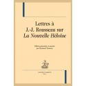 LETTRES ÀJEAN-JACQUES ROUSSEAU SUR "LA NOUVELLE HÉLOÏSE"