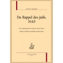 DU RAPPEL DES JUIFS 1643