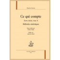 CE QUI COMPTE - METHODES STATISTIQUES ECRITS CHOISIS, TOME II