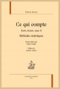 CE QUI COMPTE - METHODES STATISTIQUES ECRITS CHOISIS, TOME II