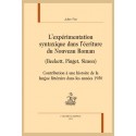 L'EXPERIMENTATION SYNTAXIQUE DANS L'ECRITURE DU NOUVEAU ROMAN (BECKETT, PINGET, SIMON)
