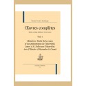 OEUVRES COMPLETES. TOME 1