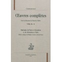 OEUVRES COMPLETES VIII IX X. ITINERAIRE DE PARIS A JERUSALEM ET DE JERUSALEM A PARIS