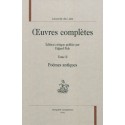 OEUVRES COMPLÈTES. TOME II. POÈMES ANTIQUES