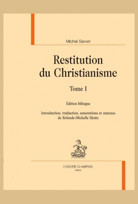 RESTITUTION DU CHRISTIANISME