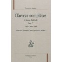 OEUVRES COMPLETES. SECTION VI. CRITIQUE THEATRALE. TOME IV. 1843-1844