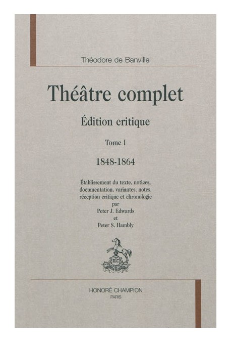 THEATRE COMPLET. TOME I. 1848-1864