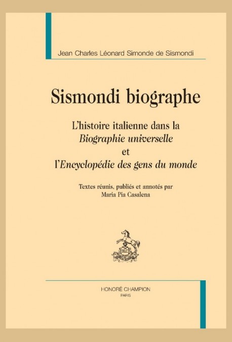 SISMONDI BIOGRAPHE
