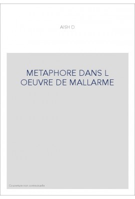 METAPHORE DANS L OEUVRE DE MALLARME