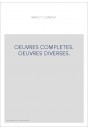 OEUVRES COMPLETES. OEUVRES DIVERSES.