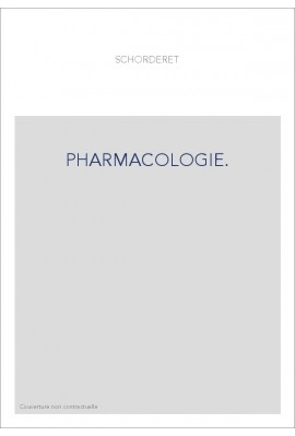 PHARMACOLOGIE.
