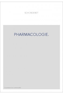 PHARMACOLOGIE.