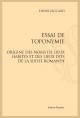 ESSAI DE TOPONYMIE